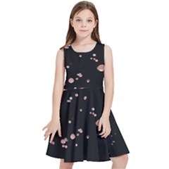 Abstract Rose Gold Glitter Background Kids  Skater Dress by artworkshop