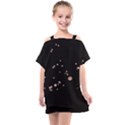 Abstract Rose Gold Glitter Background Kids  One Piece Chiffon Dress View1