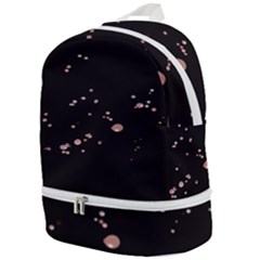 Abstract Rose Gold Glitter Background Zip Bottom Backpack