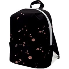 Abstract Rose Gold Glitter Background Zip Up Backpack