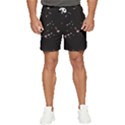 Abstract Rose Gold Glitter Background Men s Runner Shorts View1