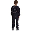 Abstract Rose Gold Glitter Background Kids  Sweatshirt set View4