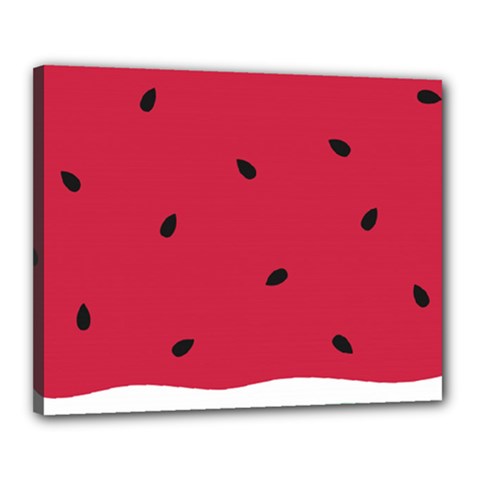 Minimalist Summer Watermelon Wallpaper Canvas 20  X 16  (stretched) by Ravend