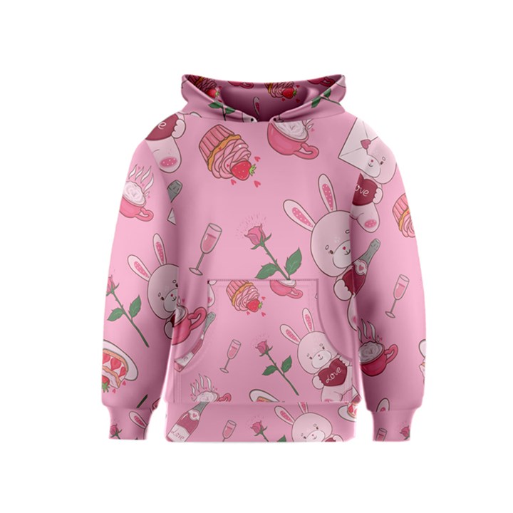 Valentine Pattern Kids  Pullover Hoodie