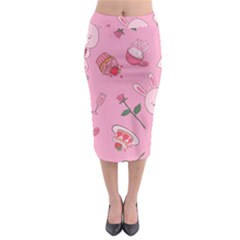 Valentine Pattern Midi Pencil Skirt by designsbymallika