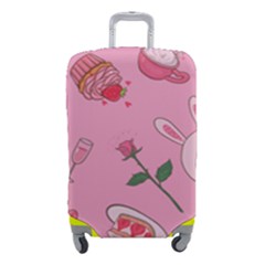 Valentine Pattern Luggage Cover (small) by designsbymallika