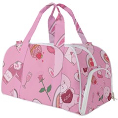 Valentine Pattern Burner Gym Duffel Bag by designsbymallika