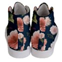 Wallpaper-with-floral-pattern-green-leaf Women s Hi-Top Skate Sneakers View4