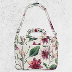 Floral Pattern Macbook Pro 13  Shoulder Laptop Bag  by designsbymallika