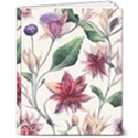 floral pattern 8  x 10  Softcover Notebook View1