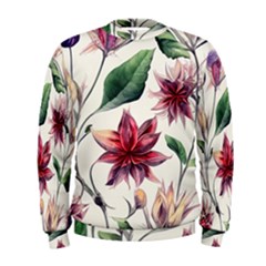 Floral Pattern Men s Sweatshirt