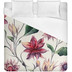 Floral Pattern Duvet Cover (king Size) by designsbymallika