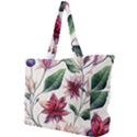 floral pattern Simple Shoulder Bag View1