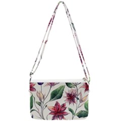 Floral Pattern Double Gusset Crossbody Bag by designsbymallika