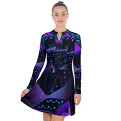 3d Ludo Game,gambling Long Sleeve Panel Dress by Bangk1t