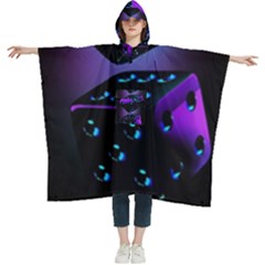 3d Ludo Game,gambling Women s Hooded Rain Ponchos by Bangk1t