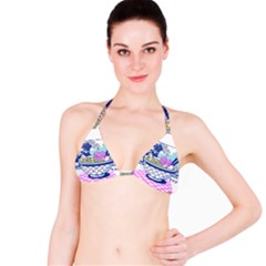 Ramen Kanji Vaporwave Artwork Minimalism Classic Bikini Top by Bangk1t