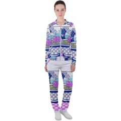 Ramen Kanji Vaporwave Artwork Minimalism Casual Jacket And Pants Set by Bangk1t