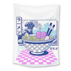 Ramen Kanji Vaporwave Artwork Minimalism Medium Tapestry by Bangk1t