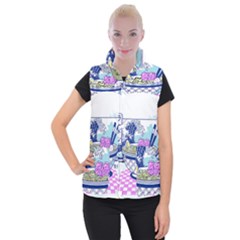 Ramen Kanji Vaporwave Artwork Minimalism Women s Button Up Vest by Bangk1t