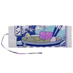 Ramen Kanji Vaporwave Artwork Minimalism Roll Up Canvas Pencil Holder (m) by Bangk1t