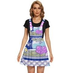 Ramen Kanji Vaporwave Artwork Minimalism Apron Dress by Bangk1t