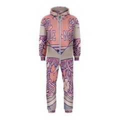 Ramen Kawaii Aesthetic Pink Hooded Jumpsuit (kids) by Bangk1t