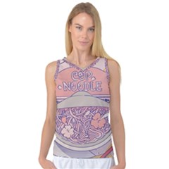 Ramen Kawaii Aesthetic Pink Women s Basketball Tank Top by Bangk1t