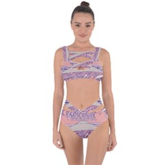 Ramen Kawaii Aesthetic Pink Bandaged Up Bikini Set  by Bangk1t