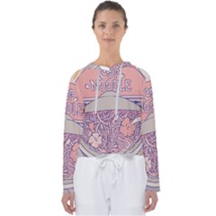 Ramen Kawaii Aesthetic Pink Women s Slouchy Sweat by Bangk1t