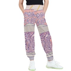 Ramen Kawaii Aesthetic Pink Kids  Joggers by Bangk1t