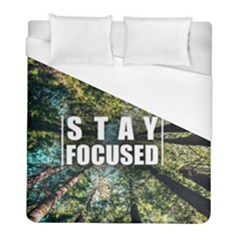 Stay Focused Focus Success Inspiration Motivational Duvet Cover (full/ Double Size) by Bangk1t