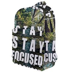 Stay Focused Focus Success Inspiration Motivational Classic Backpack by Bangk1t