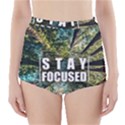 Stay Focused Focus Success Inspiration Motivational High-Waisted Bikini Bottoms View1