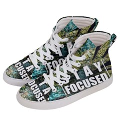 Stay Focused Focus Success Inspiration Motivational Men s Hi-top Skate Sneakers by Bangk1t