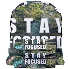 Stay Focused Focus Success Inspiration Motivational Giant Full Print Backpack by Bangk1t