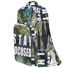 Stay Focused Focus Success Inspiration Motivational Double Compartment Backpack by Bangk1t