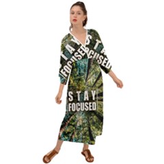 Stay Focused Focus Success Inspiration Motivational Grecian Style  Maxi Dress by Bangk1t