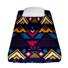 Pattern Colorful Aztec Fitted Sheet (single Size) by Ravend