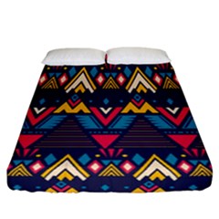 Pattern Colorful Aztec Fitted Sheet (california King Size) by Ravend