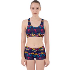 Pattern Colorful Aztec Work It Out Gym Set by Ravend