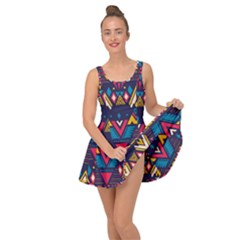 Pattern Colorful Aztec Inside Out Casual Dress