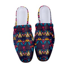 Pattern Colorful Aztec Women s Classic Backless Heels by Ravend