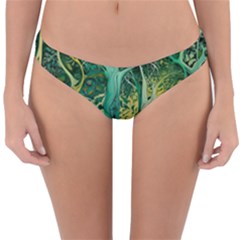 Nature Trees Forest Mystical Forest Jungle Reversible Hipster Bikini Bottoms by Ravend