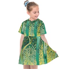 Nature Trees Forest Mystical Forest Jungle Kids  Sailor Dress by Ravend