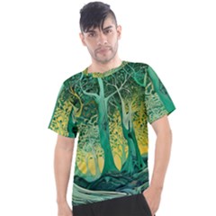 Nature Trees Forest Mystical Forest Jungle Men s Sport Top by Ravend