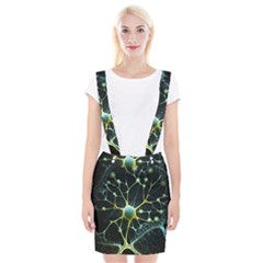 Ai Generated Neuron Network Connection Braces Suspender Skirt by Ravend