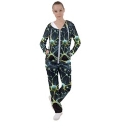 Ai Generated Neuron Network Connection Women s Tracksuit by Ravend