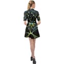 Ai Generated Neuron Network Connection Belted Shirt Dress View2