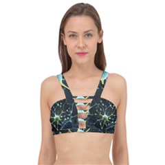 Ai Generated Neuron Network Connection Cage Up Bikini Top by Ravend